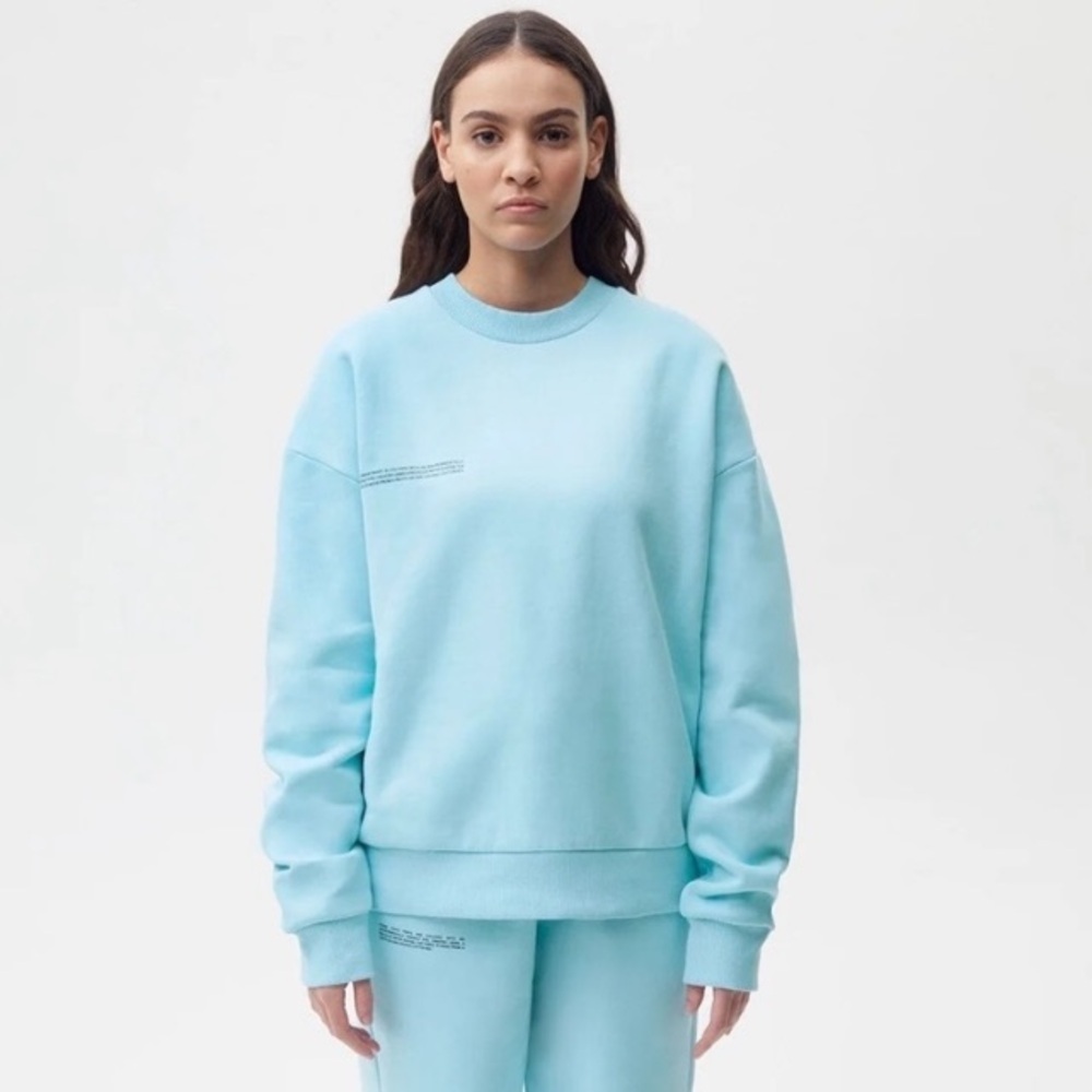 PANGAIA 365 Heavyweight Sweatshirt Organic Cotton In Celestial Blue